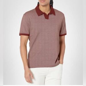AG Adriano Goldschmied Men's Bryce Johny Collar Classic | Endless Wave Burgundy